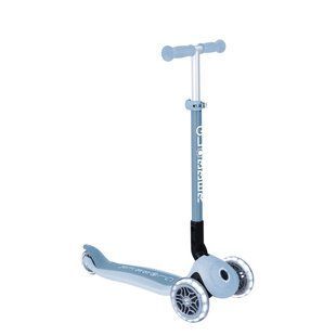 Дитячий самокат Globber Primo Foldable Lights ECOlogic Blueberry від 3 до 7 років (696-501) 696-501 фото