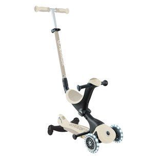 Самокат с сиденьем Globber GO-UP Deluxe Lights ECOlogic 360 Coconut от 15 месяцев до 9 лет (697-566) 697-566 фото