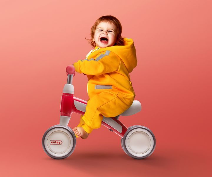 Беговел для малышей Qplay Cutey Retro Pink от 1 до 3 лет (5061047480953) qp-5688 фото