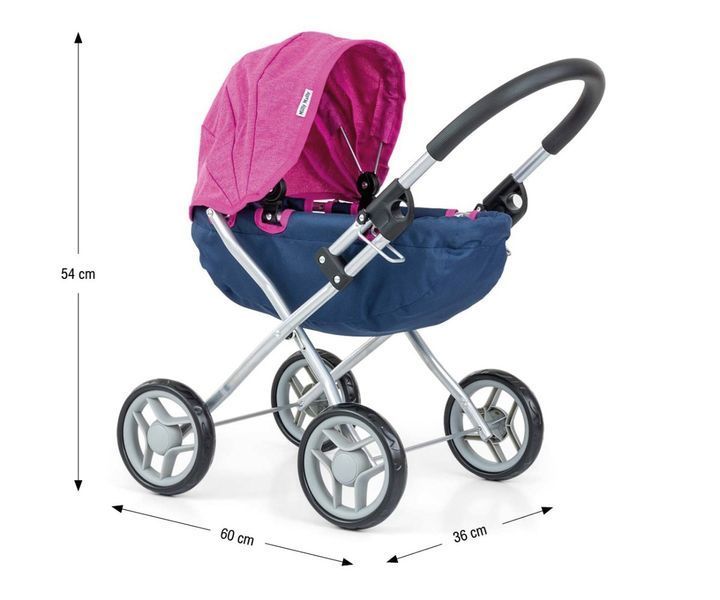 Коляска для куклы Milly Mally Dori Prestige Navy (mm-4749) mm-4749 фото