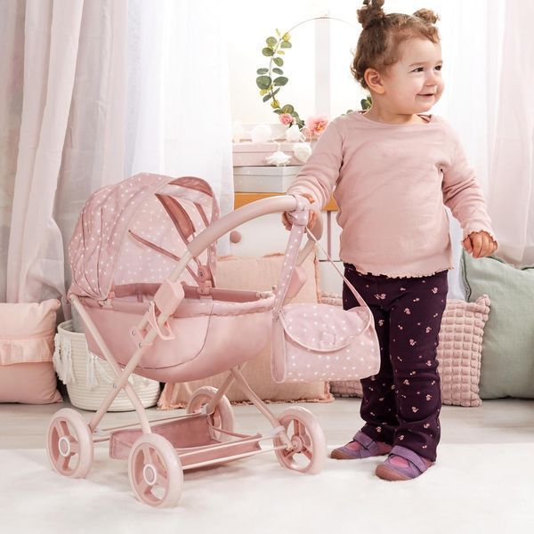 Коляска для кукол Bayer Design Cosy Pink Hearts (12711AB) 12711AB фото