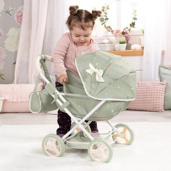 Коляска для кукол Bayer Design Cosy Mint Flowers (12728AA) 12728AA фото