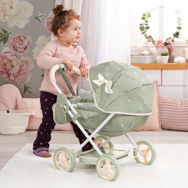 Коляска для кукол Bayer Design Cosy Mint Flowers (12728AA) 12728AA фото