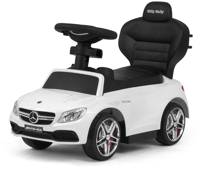 Машина-каталка Milly Mally Mercedes AMG C63 White от 1 до 3 лет (mm-2476) mm-2476 фото
