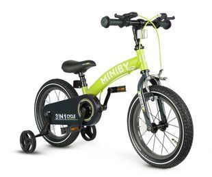 Дитячий велосипед 3 в 1 Qplay Miniby 14" Green від 3 років (qp-6386) qp-6386 фото
