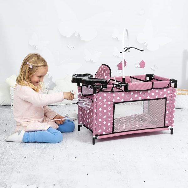 Кроватка для куклы Bayer Design с аксессуарами Soft Pink (62676AA) 62676AA фото