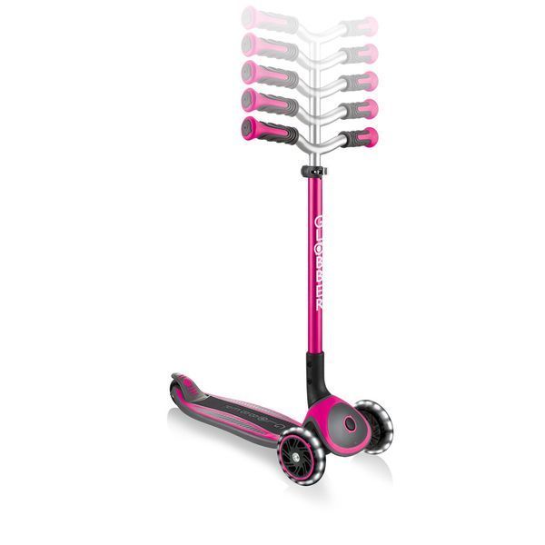 Детский самокат Globber Master Lights Deep Pink от 4 до 14 лет (662-110-2) 662-110-2 фото