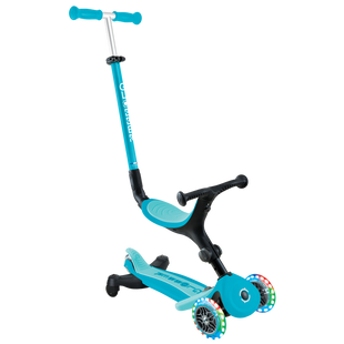 Самокат с сиденьем Globber GO-UP Active Lights 360 Aqua от 15 месяцев до 9 лет (749-300) 749-300 фото
