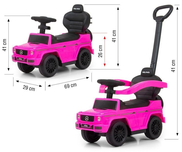 Машина-каталка Milly Mally Mercedes G350d Pink (mm-3692) mm-3692 фото