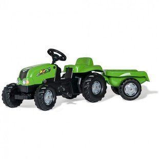 Дитячий трактор на педалях із причепом rollyKid Rolly Toys Rollykid-X від 2 до 5 років (012169) 012169 фото