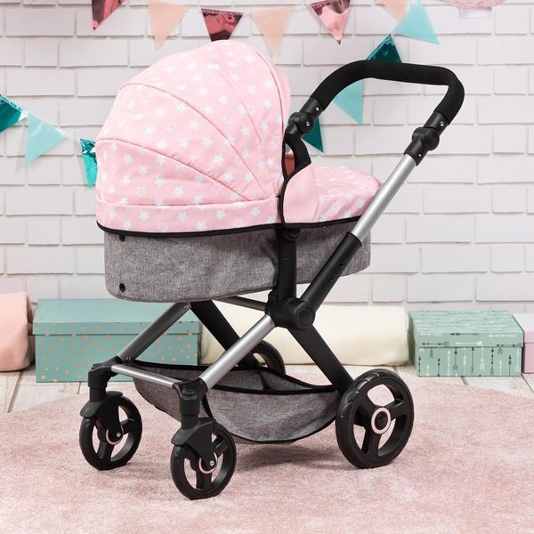 Коляска для кукол Bayer Design Xeo Pink Star (17030AA) 17030AA фото
