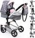 Коляска для ляльки Bayer Design Neo Vario Grey Heart (18419AA) 18419AA фото 3
