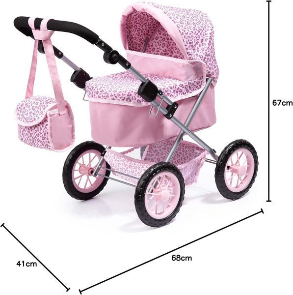 Коляска для кукол Bayer Design Trendy Pink Animal (13002AA) 13002AA фото