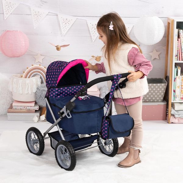 Коляска для кукол Bayer Design Trendy Navy Unicorn (13054AA) 13054AA фото