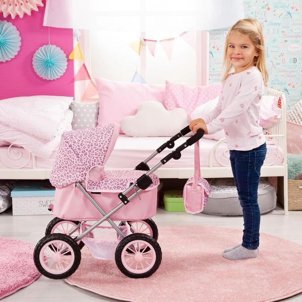 Коляска для кукол Bayer Design Trendy Pink Animal (13002AA) 13002AA фото