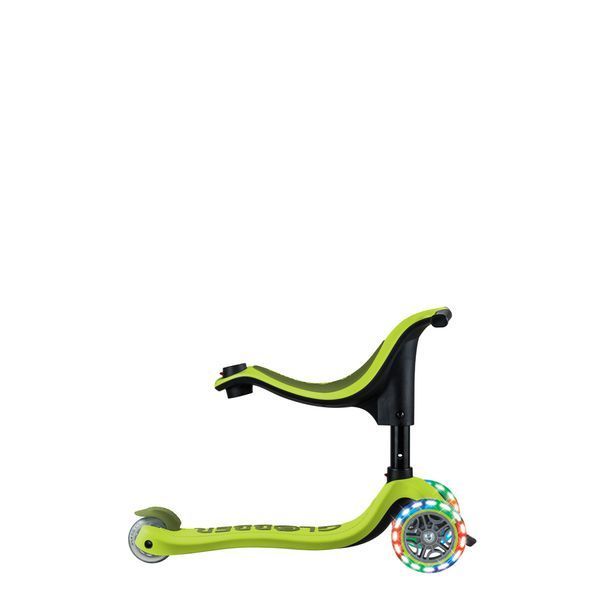 Самокат з сидінням Globber GO-UP Sporty Lights Lime Green від 15 місяців до 7 років (452-606-4 S) 452-606-4 S фото