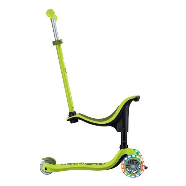 Самокат з сидінням Globber GO-UP Sporty Lights Lime Green від 15 місяців до 7 років (452-606-4 S) 452-606-4 S фото