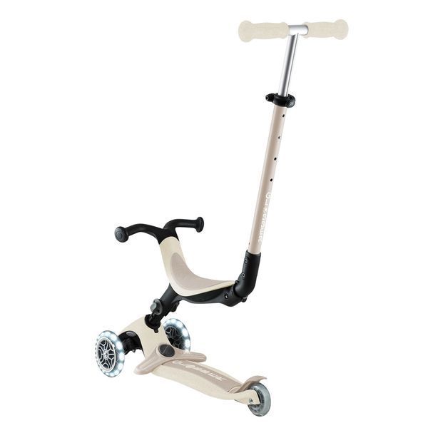Самокат с сиденьем Globber GO-UP Active Lights ECOlogic Coconut от 15 месяцев до 9 лет (745-566) 745-566 фото