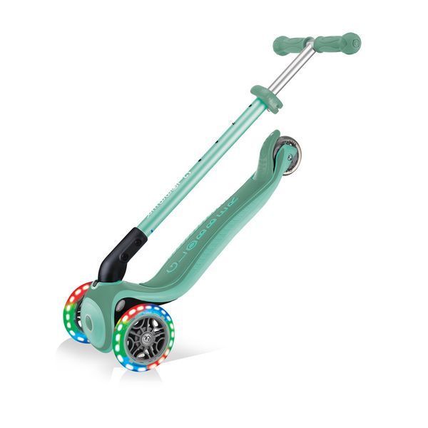 Дитячий самокат Globber Primo Foldable Plus Lights Mint від 3 до 9 років (439-206) 439-206 фото
