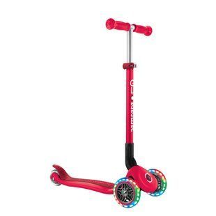 Детский самокат Globber Primo Foldable Lights Red от 3 до 7 лет (432-102-3) 432-102-3 фото