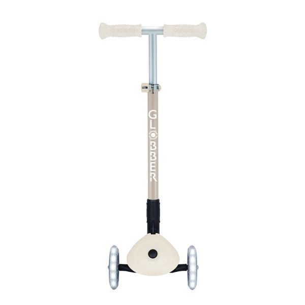 Дитячий самокат Globber Primo Foldable Lights ECOlogic Coconut від 3 до 7 років (696-566-2) 696-566-2 фото