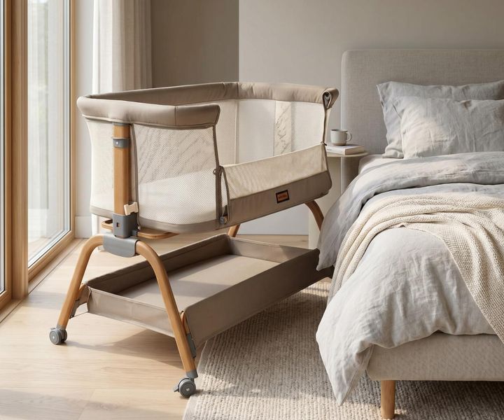 Приставне ліжечко Milly Mally Nino Beige (mm-6977) mm-6977 фото