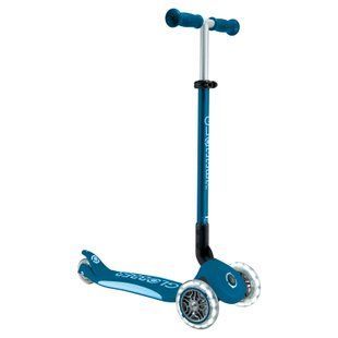 Детский самокат Globber Primo Foldable Plus Lights Petrol Blue от 3 до 9 лет (439-601-2) 439-601-2 фото