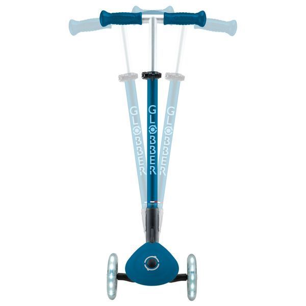 Дитячий самокат Globber Primo Foldable Plus Lights Petrol Blue від 3 до 9 років (439-601-2) 439-601-2 фото