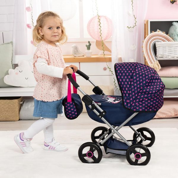 Коляска для кукол Bayer Design Cosy Navy Unicorn (12754AA) 12754AA фото