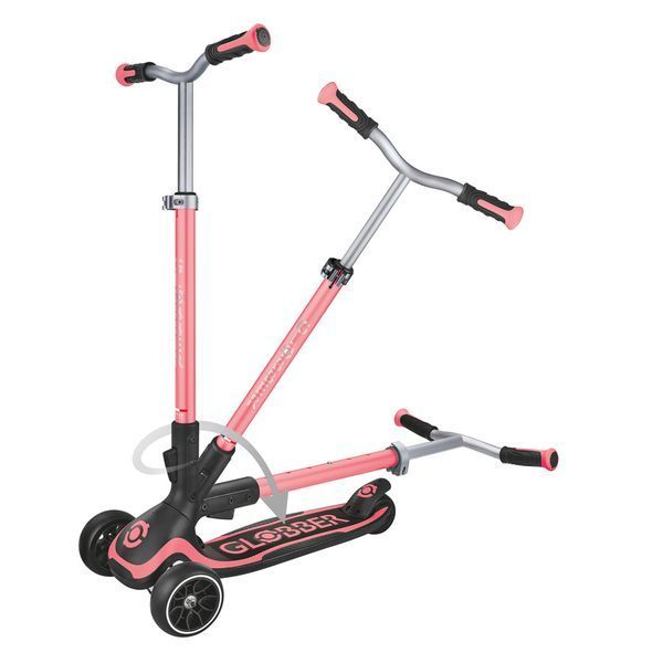 Самокат триколісний Globber Ultimum Coral Pink від 5 років до 100 кг (612-110-2) 612-110-2 фото