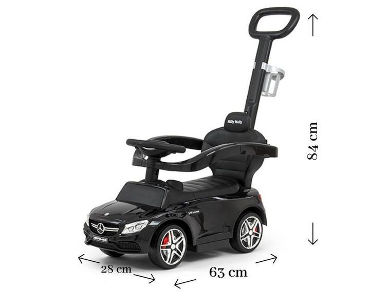 Машина-каталка Milly Mally Mercedes AMG C63 Black от 1 до 3 лет (mm-2681) mm-2681 фото