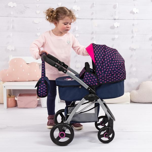 Коляска для кукол Bayer Design City Max Navy Unicorn (17554AA) 17554AA фото