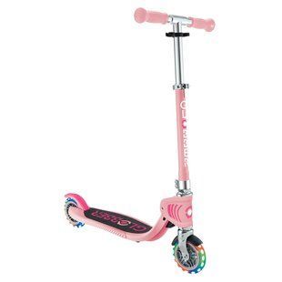 Самокат Globber Flow Foldable Junior Lights Pastel Pink от 3 лет (870-210) 870-210 фото