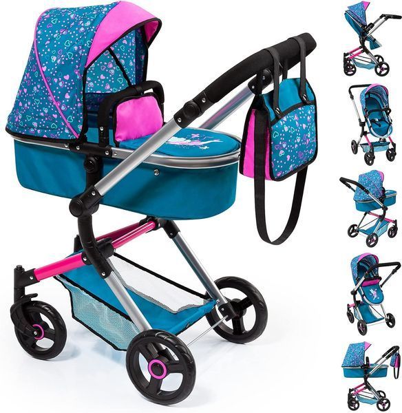 Коляска для ляльки Bayer Design Neo Vario Turquoise Fairy (18409AA) 18409AA фото