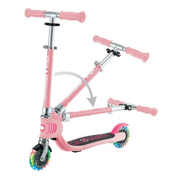 Самокат Globber Flow Foldable Junior Lights Pastel Pink від 3 років (870-210) 870-210 фото
