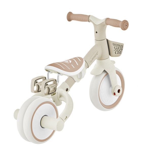 Дитячий велосипед 3 в 1 Globber Learning Trike Plus ECOlogic Coconut з 1 до 3 років (738-466) 738-466 фото