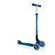 Дитячий самокат Globber Primo Foldable Plus Lights Navy Blue від 3 до 9 років (439-100) 439-100 фото