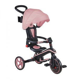 Дитячий велосипед 4 в 1 Globber Explorer Trike Foldable Deep Pastel Pink від 10 місяців до 5 років (732-210) 732-210 фото