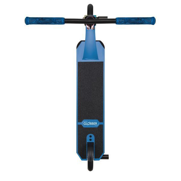 Трюковый самокат Globber GS 900 Deluxe Black-Blue Neo Chrome от 8 лет до 100 кг (627-100) 627-100 фото