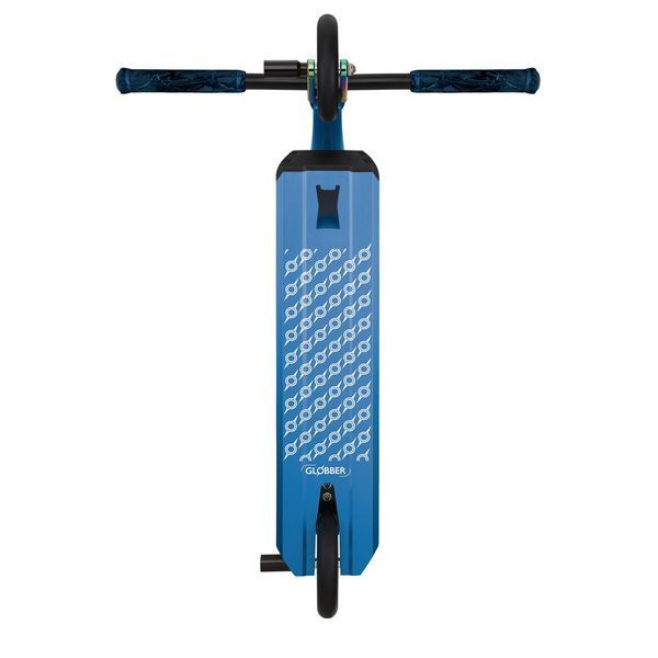 Трюковый самокат Globber GS 900 Deluxe Black-Blue Neo Chrome от 8 лет до 100 кг (627-100) 627-100 фото