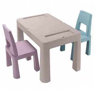 Комплект детской мебели (стол, 2 стула) Tega Baby Teggi Multifun Stone-Heather-Turquoise (TI-011-179) TI-011-179 фото