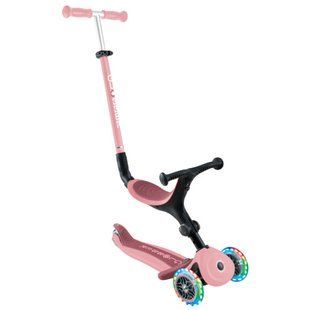 Самокат с сиденьем Globber GO-UP Active Lights Pastel Pink от 15 месяцев до 9 лет (744-210) 744-210 фото