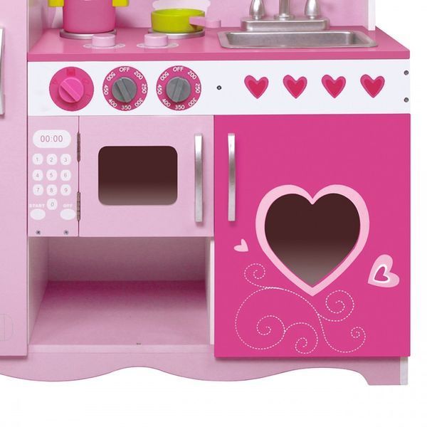 Детская кухня Classic World Classic Vintage Pink из дерева с посудой (CW4119) CW4119 фото