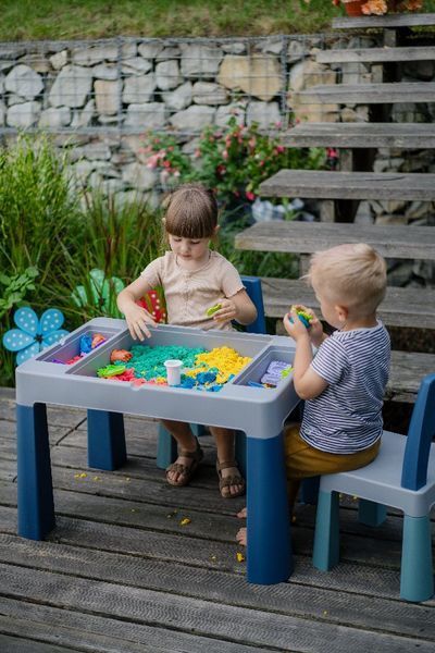 Комплект дитячих меблів (стіл, 2 стільця) Tega Baby Teggi Multifun Turquoise-Navy (TI-011-173) TI-011-173 фото