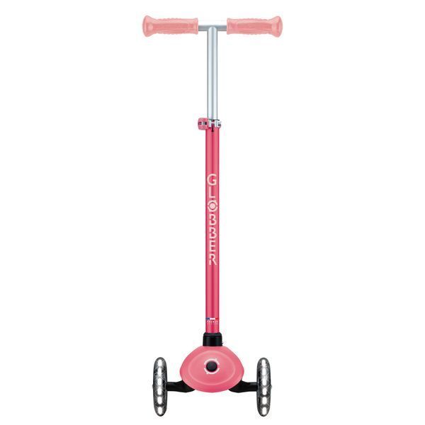 Детский самокат Globber Primo Plus Glow Lights Coral Pink от 3 до 9 лет (443-110) 443-110 фото