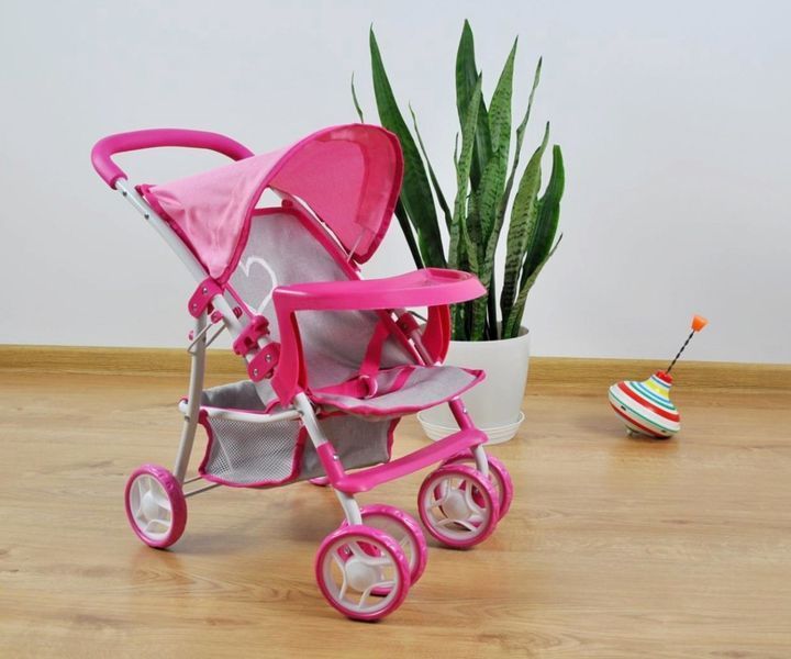 Коляска для куклы Milly Mally Kate Prestige Pink mm-2726 фото