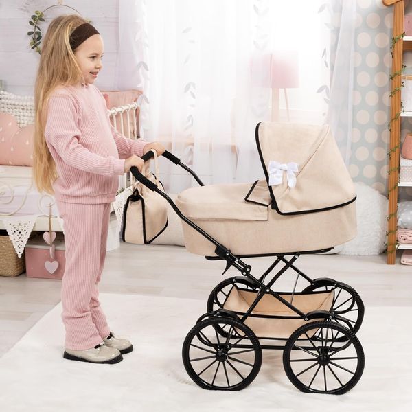 Коляска для кукол Bayer Design Classic Sand Hearts (14375AA) 14375AA фото