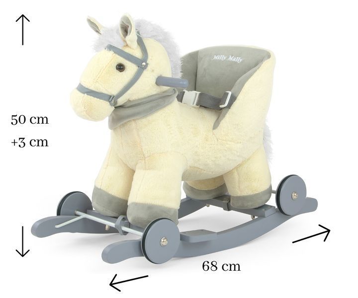 Конячка-гойдалка Milly Mally Polly Beige mm-2195 фото