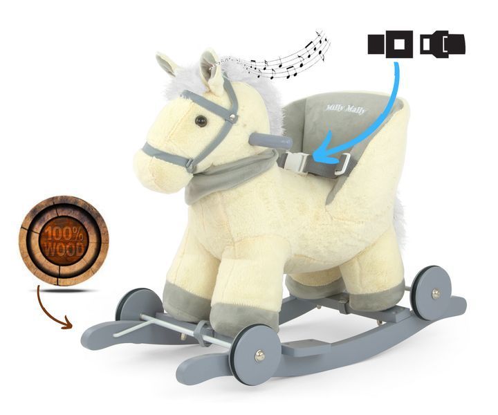 Конячка-гойдалка Milly Mally Polly Beige mm-2195 фото