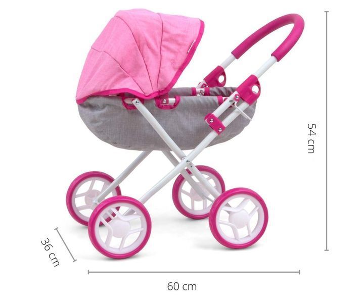 Коляска для куклы Milly Mally Dori Prestige Pink (mm-2718) mm-2718 фото
